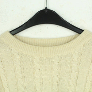 Vintage Pullover Gr. L beige mehrfarbig Crazy Pattern Strick