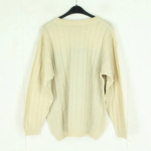 Laden Sie das Bild in den Galerie-Viewer, Vintage Pullover Gr. L beige mehrfarbig Crazy Pattern Strick