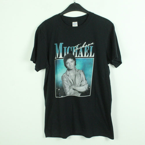 Vintage MICHAEL JACKSON T-Shirt / Bandshirt Gr. M schwarz mit Print (*)