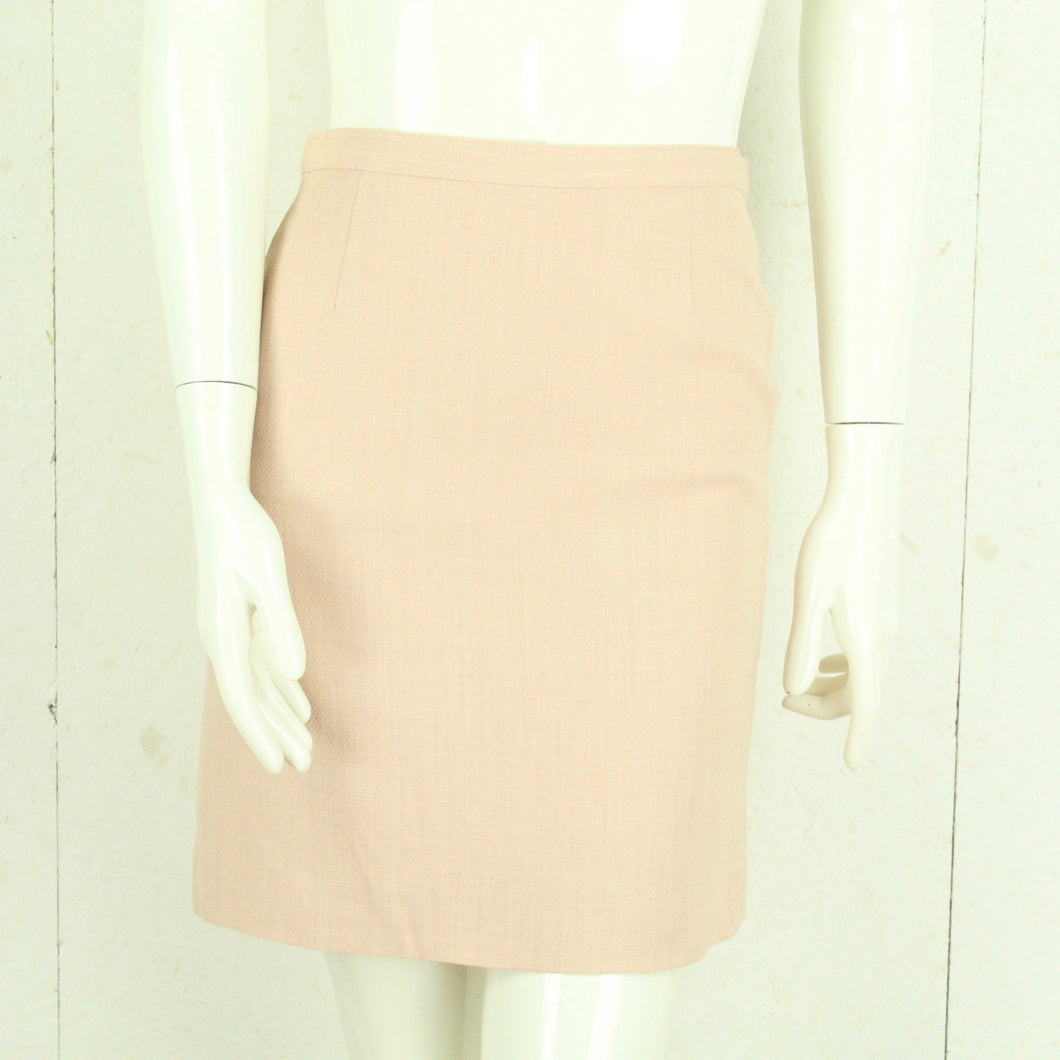 Vintage Minirock mit Wolle Gr. M rosa uni High Waist Rock