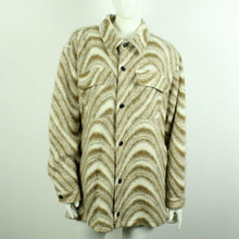 Laden Sie das Bild in den Galerie-Viewer, Second Hand ASOS Hemdjacke mit Wolle Gr. M beige braun gemustert Jacke (*)