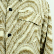 Laden Sie das Bild in den Galerie-Viewer, Second Hand ASOS Hemdjacke mit Wolle Gr. M beige braun gemustert Jacke (*)