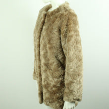 Laden Sie das Bild in den Galerie-Viewer, Second Hand LINDEX Fake Fur Jacke Gr. S beige uni (*)