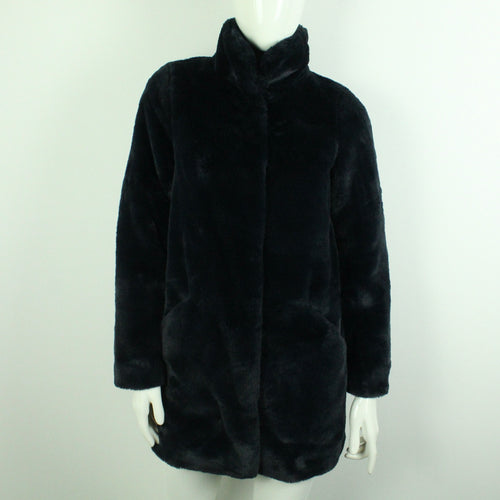 Second Hand VERO MODA Fake Fur Jacke Gr. S blau uni (*)