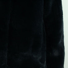 Laden Sie das Bild in den Galerie-Viewer, Second Hand VERO MODA Fake Fur Jacke Gr. S blau uni (*)