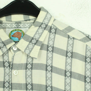 Vintage 90s Hemd Gr. L bunt Crazy Pattern langarm