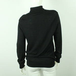 Second Hand MADS NORGAARD Pullover Gr. L schwarz uni Wolle  (*)