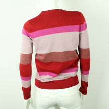 Laden Sie das Bild in den Galerie-Viewer, Second Hand NEO NOIR Pullover Gr. S mehrfarbig Blockstreifen Glitzer  (*)
