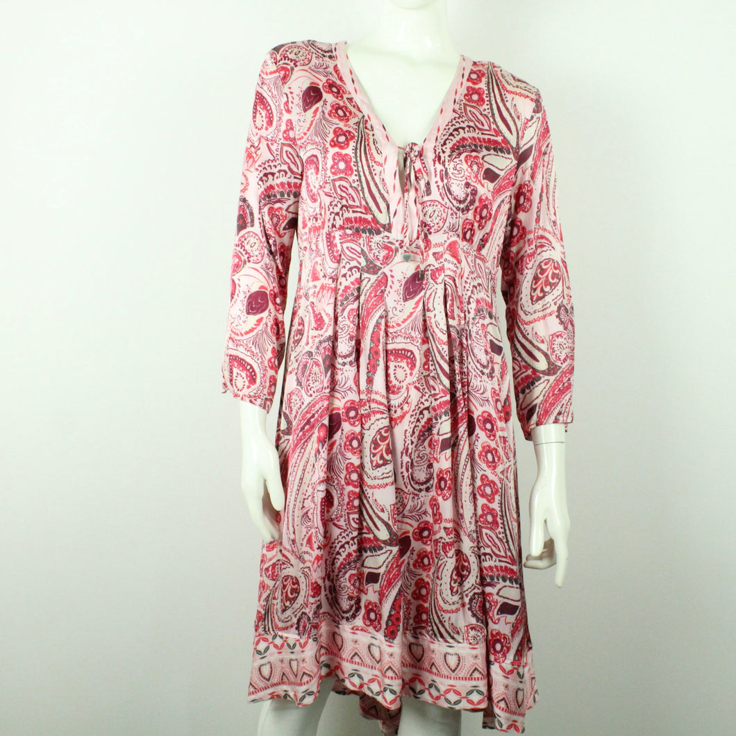 Second Hand ODD MOLLY Kleid Gr. 4 pink rosa mehrfarbig gemustert (*)