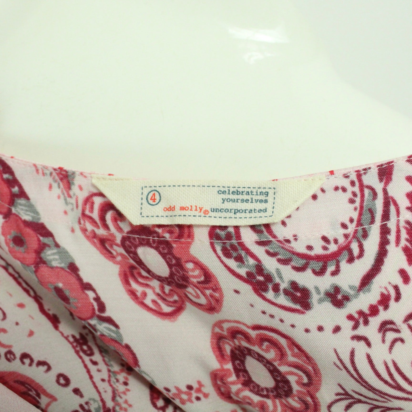 Second Hand ODD MOLLY Kleid Gr. 4 pink rosa mehrfarbig gemustert (*)