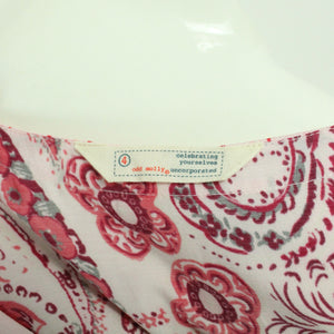 Second Hand ODD MOLLY Kleid Gr. 4 pink rosa mehrfarbig gemustert (*)