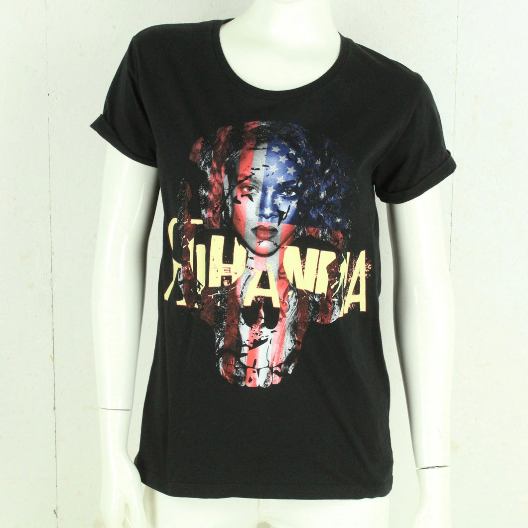 Vintage HARD ROCK CAFE T-Shirt Gr. M schwarz mit Print und Backprint Rihanna 