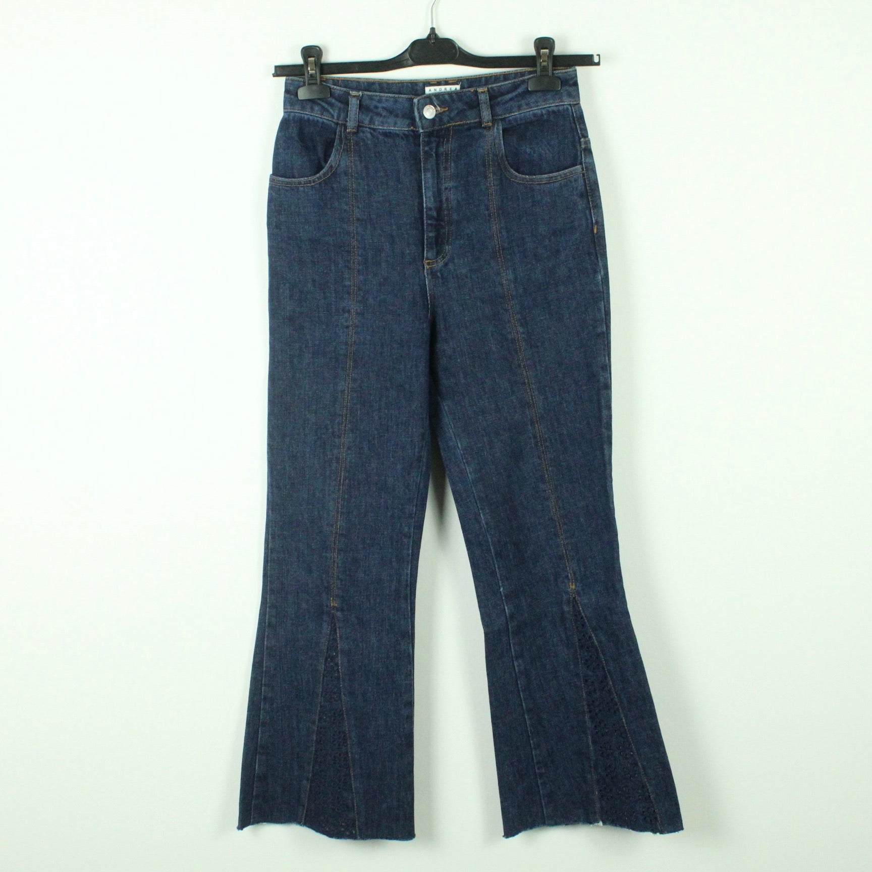Second Hand CLAUDIE PIERLOT Jeans Gr. 36 dunkelblau Flared High Waist Denim (*)