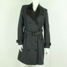 Laden Sie das Bild in den Galerie-Viewer, Second Hand LAURA CLEMENT LA REDOUTE Trenchcoat mit Wolle Gr. 40 grau schwarz Mantel (*)