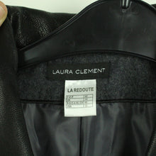 Laden Sie das Bild in den Galerie-Viewer, Second Hand LAURA CLEMENT LA REDOUTE Trenchcoat mit Wolle Gr. 40 grau schwarz Mantel (*)