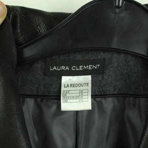Second Hand LAURA CLEMENT LA REDOUTE Trenchcoat mit Wolle Gr. 40 grau schwarz Mantel (*)