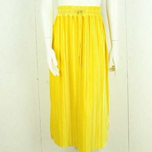 Second Hand MONKI Samtrock Gr. XS gelb uni Midirock (*)
