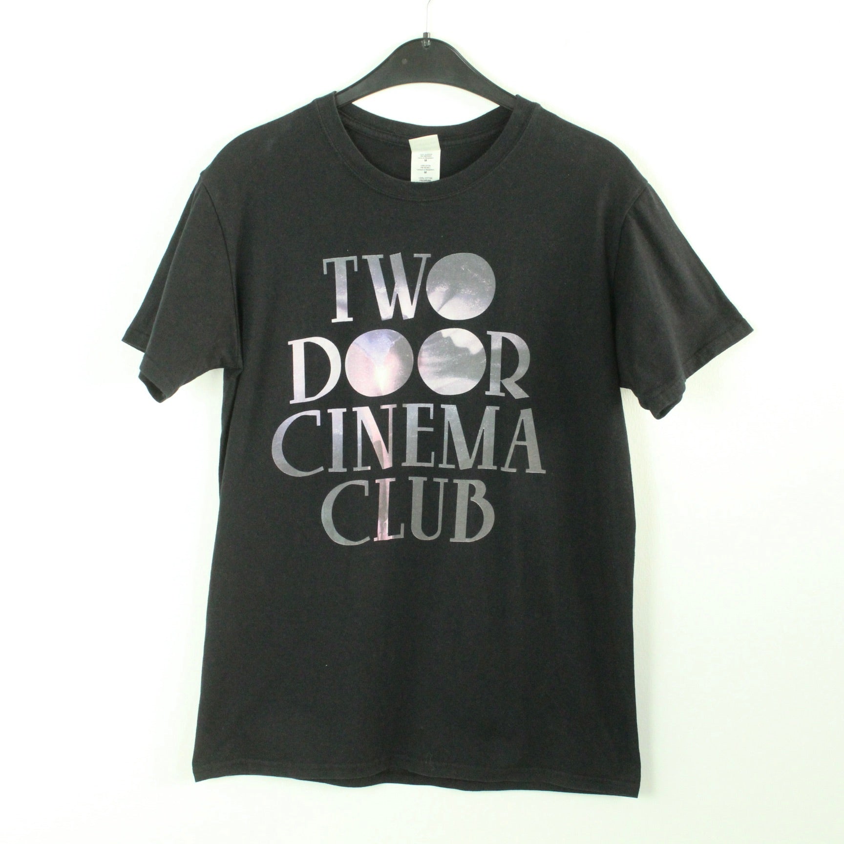 Vintage TWO DOOR CINEMA CLUB T-Shirt / Bandshirt Gr. M schwarz mit Print und Backprint (*)