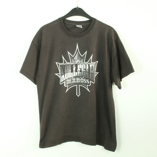 Vintage KOLLEGAH DER BOSS T-Shirt / Bandshirt Gr. L schwarz mit Print (*)