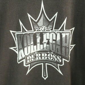 Vintage KOLLEGAH DER BOSS T-Shirt / Bandshirt Gr. L schwarz mit Print (*)