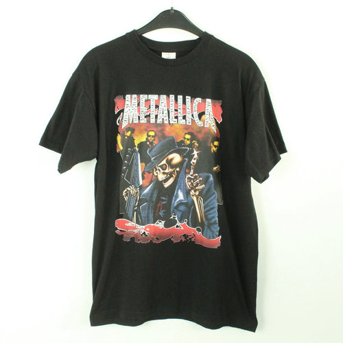 Vintage METALLICA T-Shirt / Bandshirt Gr. M schwarz mit Print (*)