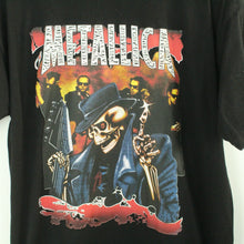 Laden Sie das Bild in den Galerie-Viewer, Vintage METALLICA T-Shirt / Bandshirt Gr. M schwarz mit Print (*)