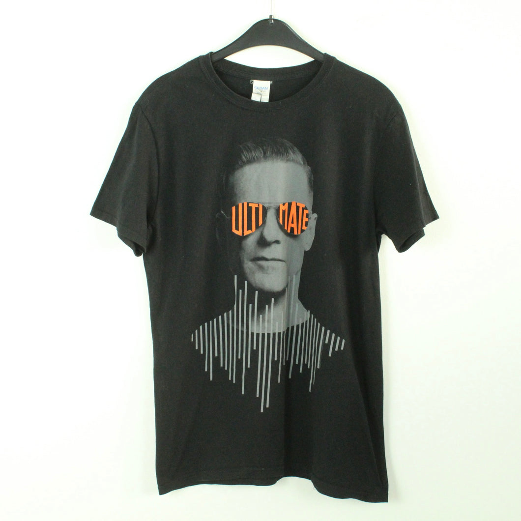 Vintage BRYAN ADAMS T-Shirt / Bandshirt Gr. M schwarz mit Print und Backprint ULTIMATE TOUR (*)