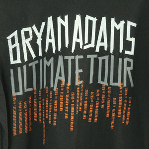 Vintage BRYAN ADAMS T-Shirt / Bandshirt Gr. M schwarz mit Print und Backprint ULTIMATE TOUR (*)