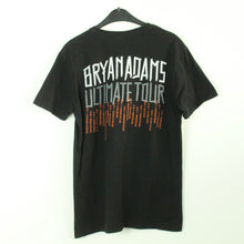 Laden Sie das Bild in den Galerie-Viewer, Vintage BRYAN ADAMS T-Shirt / Bandshirt Gr. M schwarz mit Print und Backprint ULTIMATE TOUR (*)