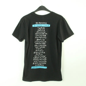 Vintage ED SHEERAN T-Shirt / Bandshirt Gr. M schwarz mit Print und Backprint DIVIDE TOUR (*)