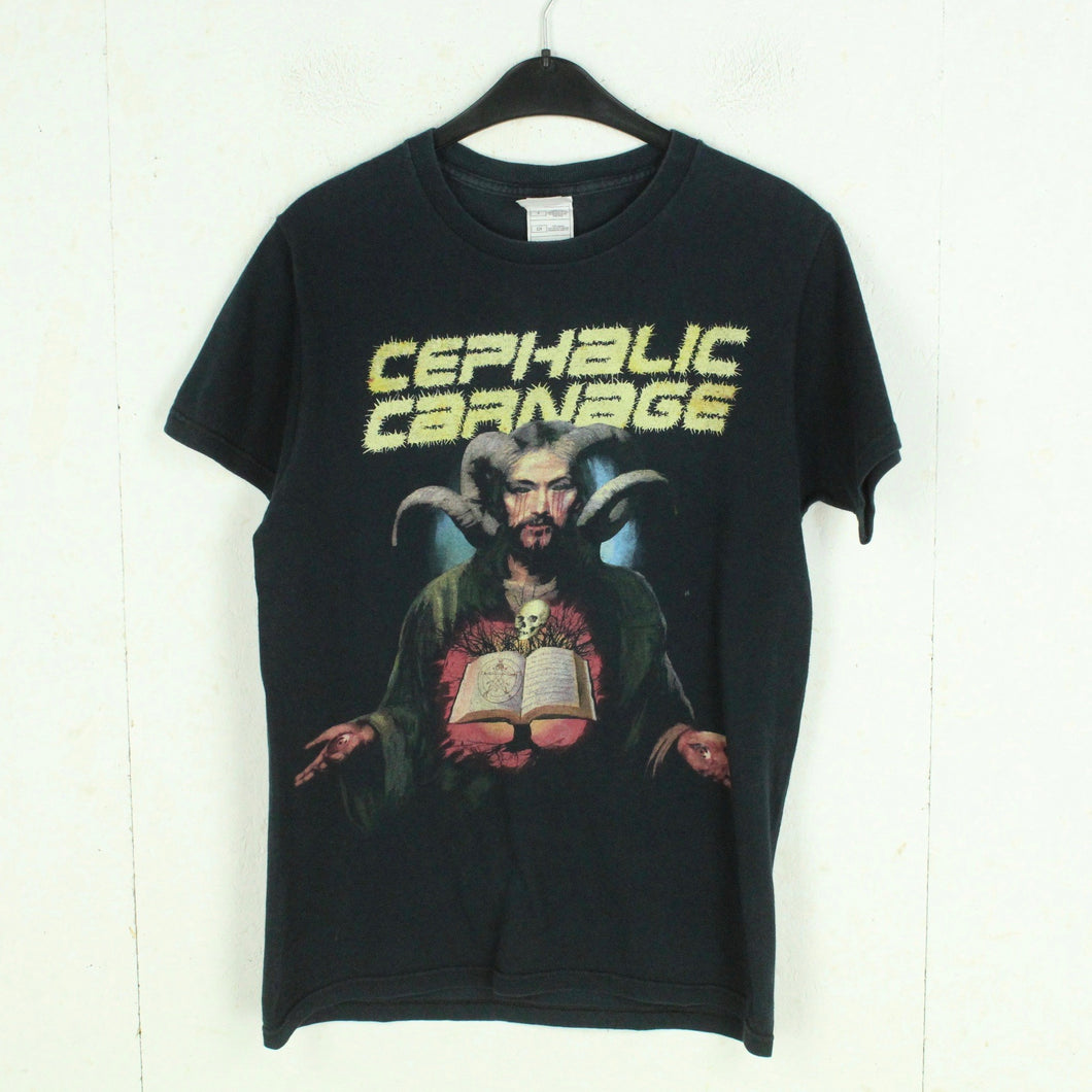 Vintage CEPHALIC CARNAGE T-Shirt Gr. S blau mit Print 