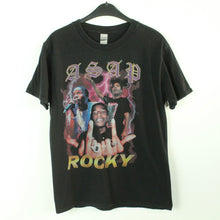 Laden Sie das Bild in den Galerie-Viewer, Vintage ASAP ROCKY T-Shirt / Bandshirt Gr. M schwarz mit Print (*)