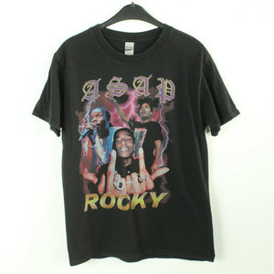Vintage ASAP ROCKY T-Shirt / Bandshirt Gr. M schwarz mit Print (*)