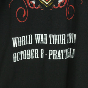 Vintage SABATON T-Shirt Gr. XL schwarz mit Print und Backprint Tour: Coat Of Arms 2010