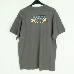 Vintage ALABAMA T-Shirt Gr. L grau mit Print und Backprint Album: Southern Drawl 2015