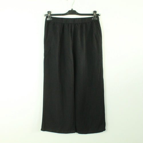 Second Hand EDITED Culotte Gr. 38 schwarz high waist wide leg Hose (*)