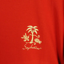 Laden Sie das Bild in den Galerie-Viewer, Vintage Souvenir T-Shirt Gr. M rot Seychellen Meerestiere