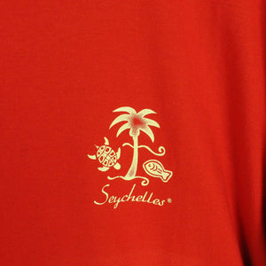 Vintage Souvenir T-Shirt Gr. M rot Seychellen Meerestiere