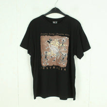 Laden Sie das Bild in den Galerie-Viewer, Vintage Souvenir T-Shirt Gr. L schwarz Australien Känguru