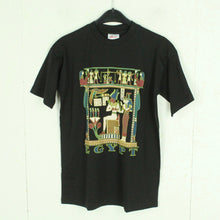 Laden Sie das Bild in den Galerie-Viewer, Vintage Souvenir T-Shirt Gr. XS schwarz Ägypten Pharao