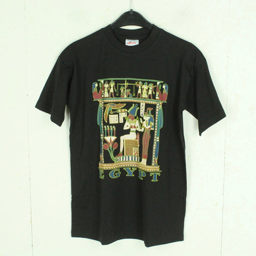 Vintage Souvenir T-Shirt Gr. XS schwarz Ägypten Pharao