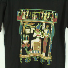 Laden Sie das Bild in den Galerie-Viewer, Vintage Souvenir T-Shirt Gr. XS schwarz Ägypten Pharao