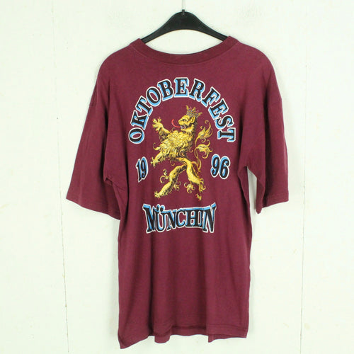 Vintage Souvenir T-Shirt Gr. XXL weinrot München Oktoberfest 1996