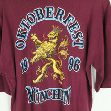 Laden Sie das Bild in den Galerie-Viewer, Vintage Souvenir T-Shirt Gr. XXL weinrot München Oktoberfest 1996