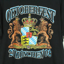 Laden Sie das Bild in den Galerie-Viewer, Vintage Souvenir T-Shirt Gr. L schwarz München Oktoberfest 2008