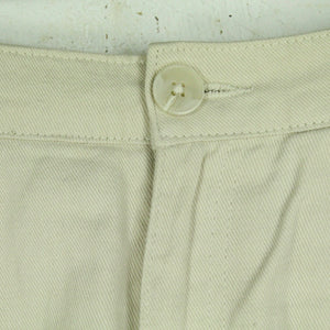 Second Hand MONKI Jeansshorts Gr. 38 beige uni Denim Shorts High Waist (*)