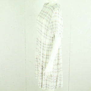 Second Hand NEW LOOK Kleid Gr. 44 weiß mehrfarbig kariert (*)