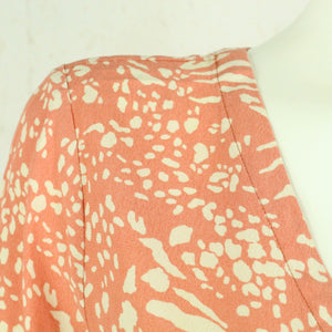 Second Hand COSTES Kleid Gr. L orange weiß gemustert (*)