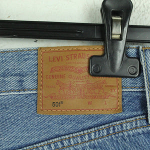 Second Hand LEVIS Jeansshorts Gr. 26 blau Mod. 501 Denim Shorts High Waist (*)