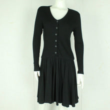 Laden Sie das Bild in den Galerie-Viewer, Vintage Maxikleid Gr. M schwarz Kleid